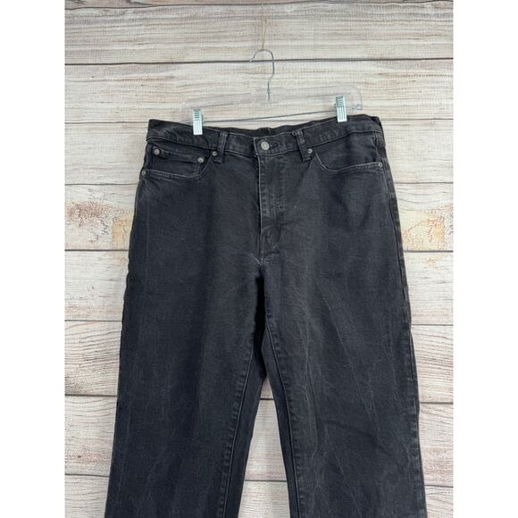 Levis Premium 541 Athletic Taper Fit Jeans Mens 36x34 Black Dark Wash Denim - Picture 3 of 10